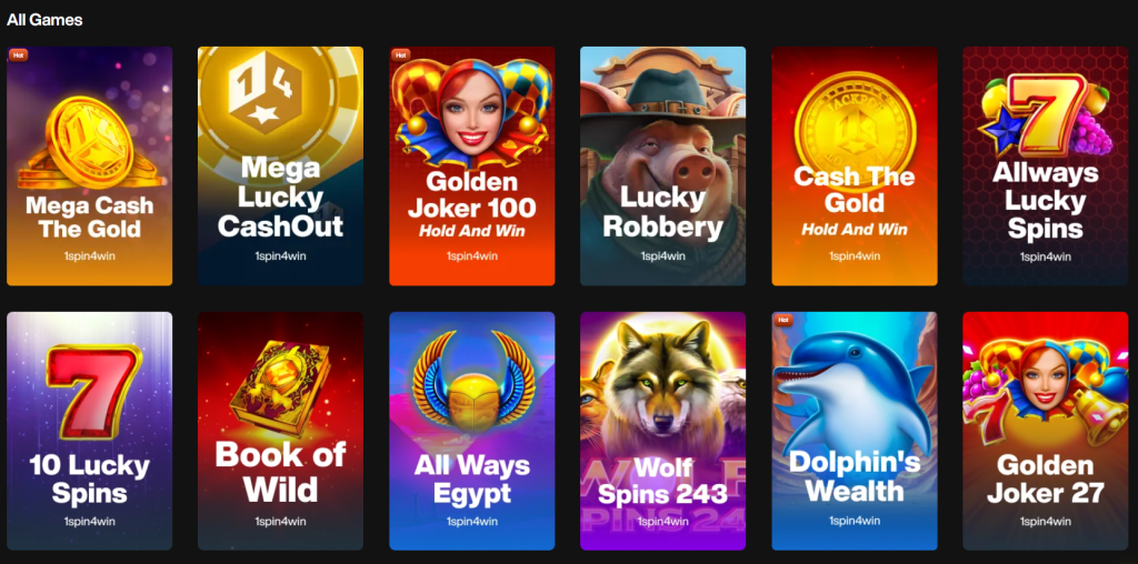 justcasino casino games